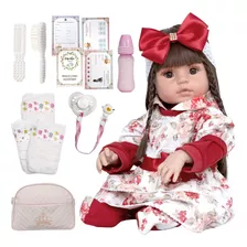 Boneca Reborn Realista Princesa Baby Alive 15 Acessórios