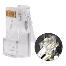 Conector De Red Internet Cat5 Cat5e Rj45 Modular Pl De 100 P