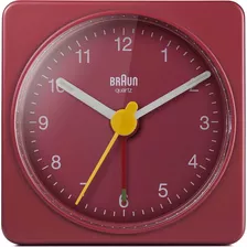 Reloj Despertador Analógico De Viaje Clásico De Braun, Tamañ