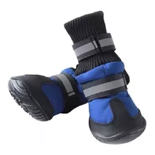 Zapatos Altos Perro Impermeables Antideslizantes L Azul