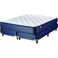 Sommier Y Colchon Suavestar Rockstar 160x200 Cm Doble Pillow Color Azul Combinado