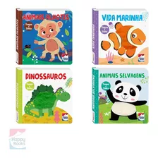 4 Livrinhos Com Diferentes Texturas | 32 Páginas Happy Books