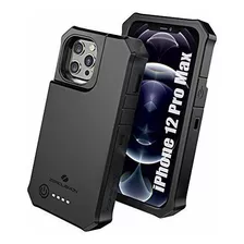 Funda Zerolemon Para iPhone 12 Pro Max Con Bateria Negra