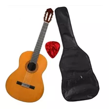 Guitarra Clásica Yamaha C40 Con Funda Y Pua 