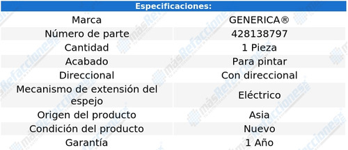 Espejo Suzuki Swift 2012 2013 2014 2015 2016 Electr Der Xry Foto 2