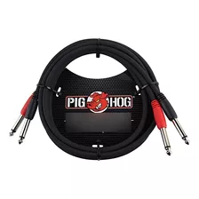 Pig Hog Pd- - Cable Mono Doble De 1/4 Pulgadas (macho), 10 .