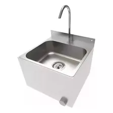 Lavatório Industrial Inox Com Acionador De Joelho