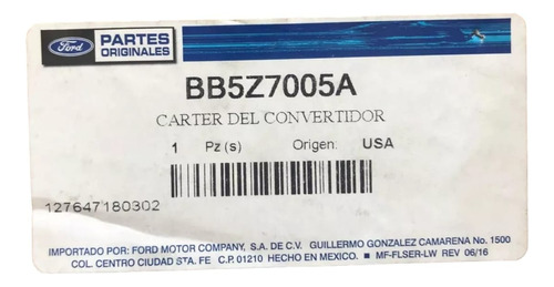 Carter De La Caja De Velocidades Para Ford Edge 12-19 Org Foto 3