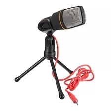 Microfone Condensador Com Tripé Para Streamer Conexão P2