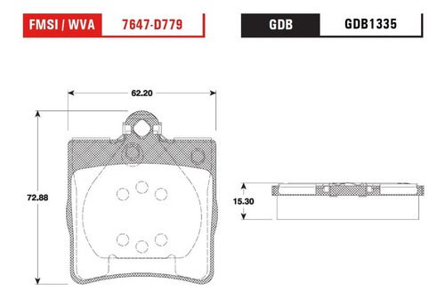 Balatas Trw Traseras Chrysler Crossfire 2004 A 2008 Foto 2