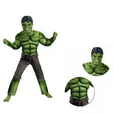 Disfraz De Hulk Con Mùsculos Y Màscara Rìgida !!