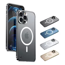 Case Premium Borde Metálico Tapa Pc iPhone 11, 12, 13 Promax