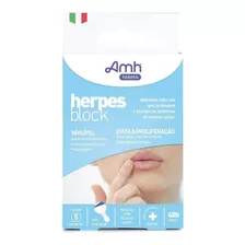 Kit 10 Caixas Herpes Block Adesivos Originais Herpes Labial