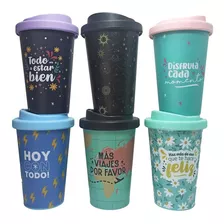 Mug Vaso Térmico Tapa Silicona Jarro Taza Diseño 10u X Mayor