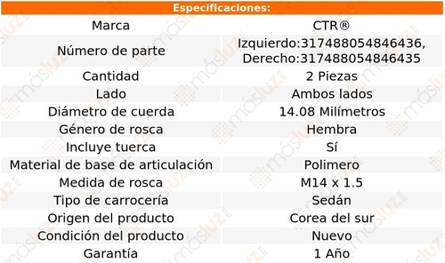 2- Terminales Exteriores G35 6 Cil 3.5l 2007/2008 Ctr Foto 2