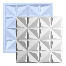 Forma De Gesso 3d Cimentício Abs Molde Placa Estrelar 50x50