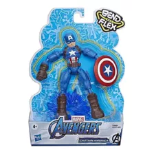 Boneco Avengers Bend And Flex - Capitão América
