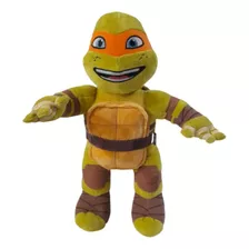 Boneco Pelúcia Grande Tartarugas Ninja Michelangelo 45cm