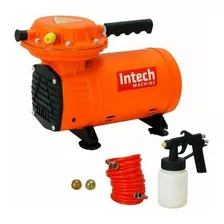 Compressor De Ar Mini Elétrico Portátil Intech Machine Windjet 0l 450w 127v/220v 60hz Laranja