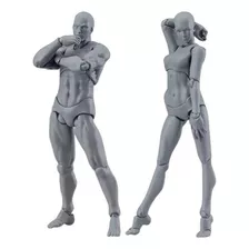 Desenho De Arte Em Pvc De 2 Manequins Articulados De Madeira