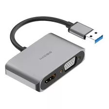 Adaptador Usb 3.0 A Hdmi + Vga Tarjeta Video 1080p