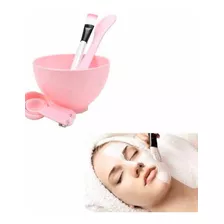 Set Para Hacer Mascarilla Facial Bowl Pincel Espátula 6 En 1