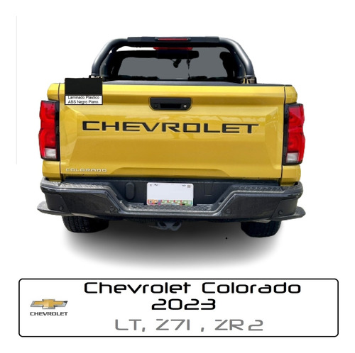 Letras Logotipo Tapa Batea Chevrolet Colorado Lt, Z71,  2023 Foto 9