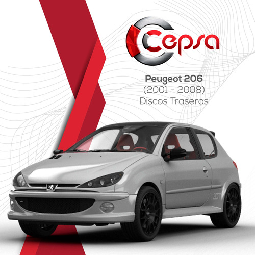 Discos Traseros Hiper. Peugeot 206 Xdesign 2005 C/bal. Foto 8