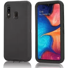 Funda De Uso Rudo 3 En 1 Para Samsung Galaxy A20 / A30