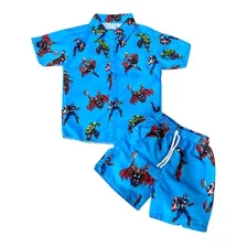 Roupa Mauricinho Conjunto Temático Floral Infantil Menino