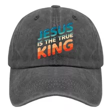 Jesus Is The True King Sombreros Sombrero Jardín Pigmento