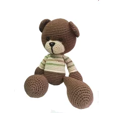 Amigurumi Oso Ted Tejido A Crochet Cafe Peluche