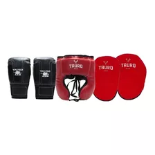 Cabezal Boxeo Proteccion Guantines Foco Plano Entrenamiento