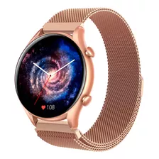 Reloj Smartwatch Colmi I20 Rose Gold Milan Ss Color De La Malla Rosa Color Del Bisel Rosa Gold