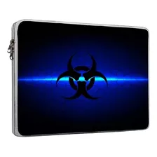 Funda Notebook Laptop 15.6 Estampado Gamer Azul Con Cierre