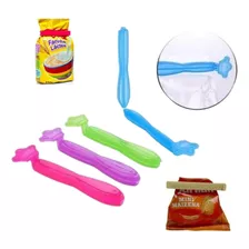 Combo 8 Grampos Selador Alimentos Saco Plástico