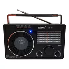 Rádio Am/fm P/ Zona Rural 11 Faixas + Pen Drive + Bluetooth Cor Preto 110v/220v