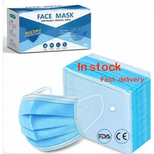 Mascarilla Desechable 3 Pliegues Face Mask - (50 Unidades)