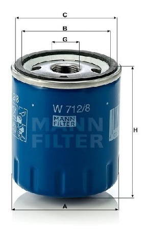 Filtro Aceite Citroen Xantia 1.8 Gasolina 1994-2000 - W815 Foto 2