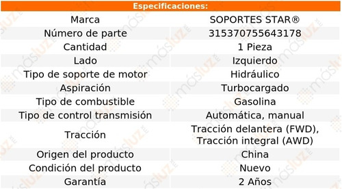 1) Soporte Motor Izq Passat 1.8l 4 Cil Aut, Std Turbo 98/05 Foto 2