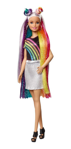 Barbie Rainbow Sparkle Hair Doll Mattel Fxn96