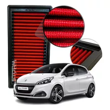 Filtro Ar Esportivo Peugeot 208 1.2 12v Flex Ano 2016 A 2020