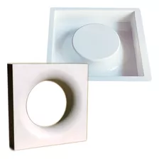 Jogo Forma Cobogó Vazado Dupla Face Abs 2 Mm Branco F283