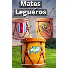 Mate Bombo Leguero De Madera De Ceibo 