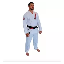 Kimono Jiu Jitsu Trançado Branco Level One Slim Shiroi