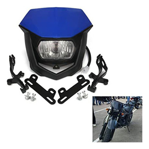 Foto de Carcasa Azul Y Negra 12v 35w Faro Yamaha Yz Xt Wr Ttr 125