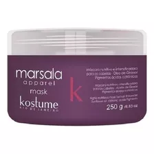 Máscara Nutritiva Y Fijadora De Color Marsala Kostume 250gr