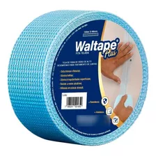 Fita Telada Azul Para Drywall Gesso Waltape Plus 100m - Wsw