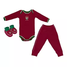 Kit Bebê Fluminense 3 Peças Longo - Torcida Baby