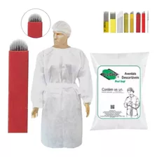 Kit Avental Descartável Manga Longa + Lâmina Microblanding